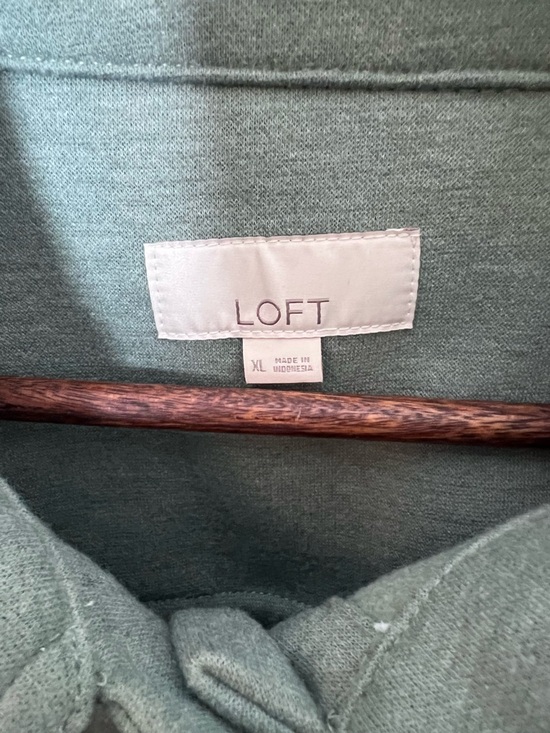 Loft Women’s Green Brushed Shirt Jacket - Picture 5 of 7